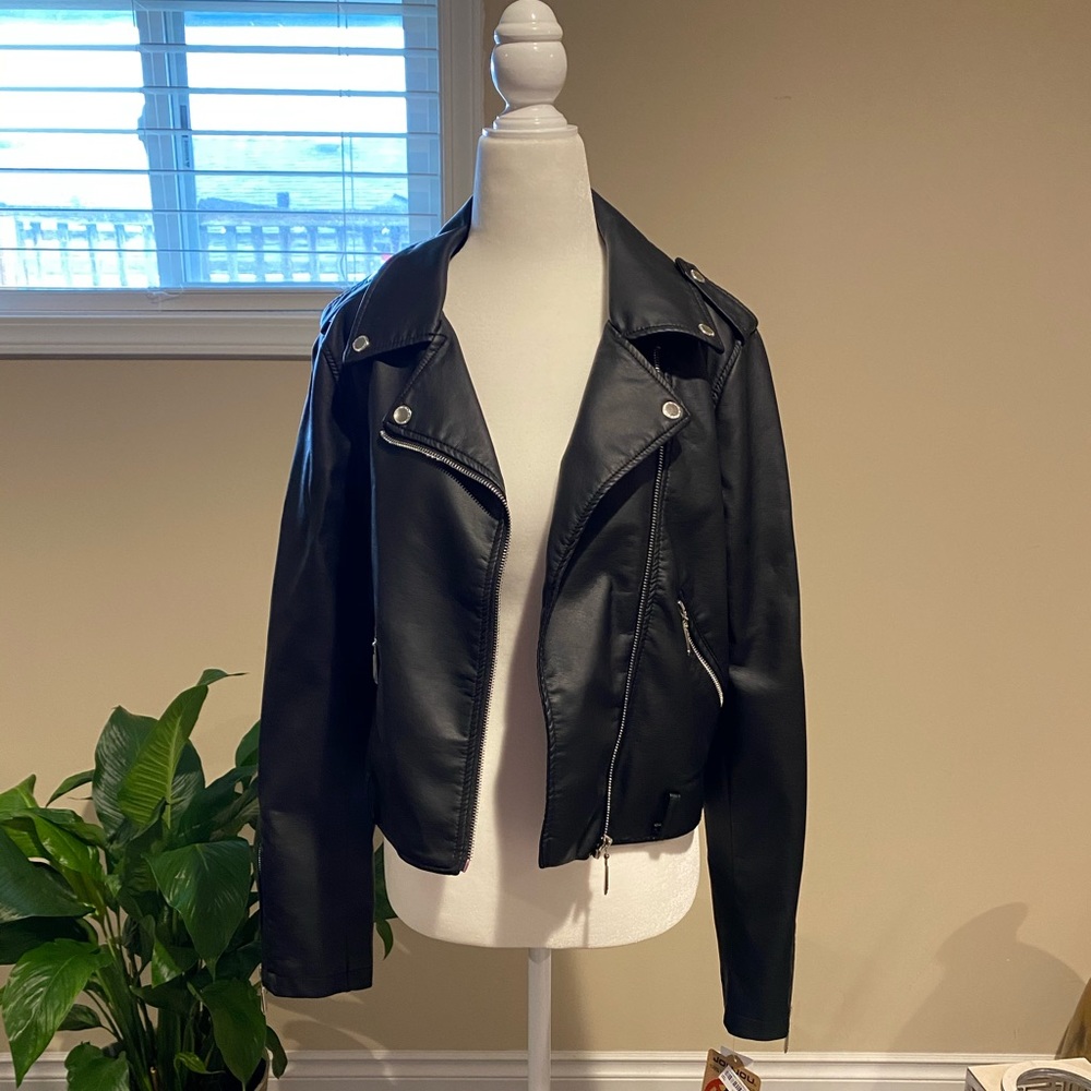 Faux Leather Jacket